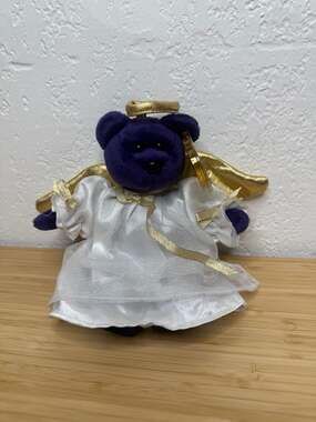 Ty Beanie Babies 1997 Princess Diana Memorial Bear with Angel Outfit